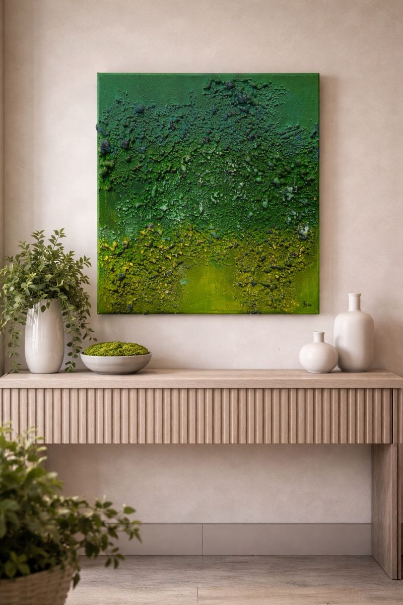 Dipinti: Grüne Eruption - Acryl mit 3D Struktur – Nuovo e nell'imballaggio originale da Aarwangen venduto da 313EminemD12 1