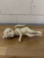Keramik Engel Figur, liegend, Dekoration, Top Zustand