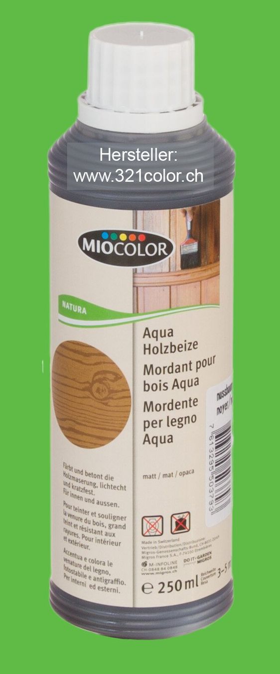 Colori: Aqua Holzbeize nussbaum - MIOCOLOR – Nuovo e nell'imballaggio originale da Au (ZH) venduto da elf07