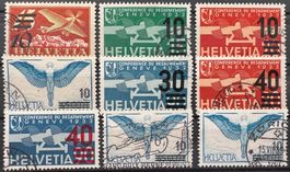 Flugpost Aufbrauchsausgaben ⦿ SBK 180.- +++