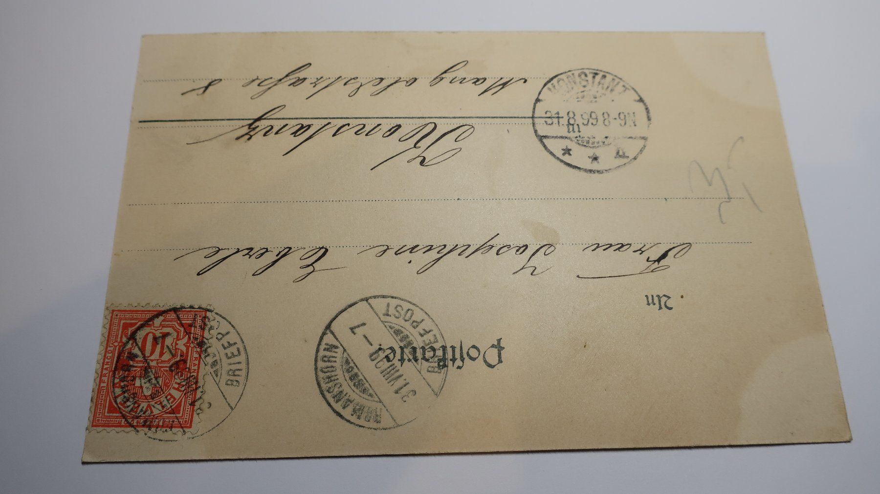Cartoline postali: Romanshorn  1899 – Usato da Cormoret venduto da Pascalll2001 3