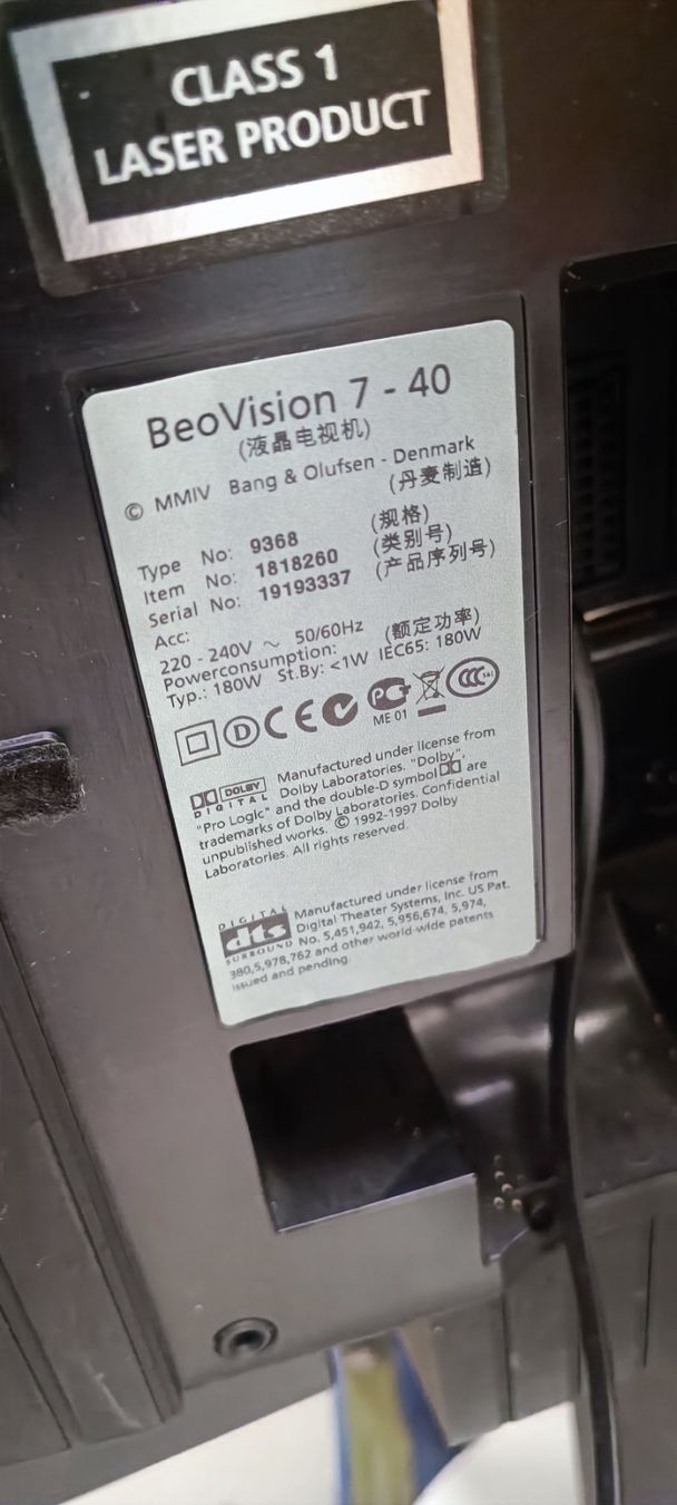 Televisori: BeoVision Bang & Olufsen 7-40 – Usato da Reiden venduto da Zofi-Brocki 4