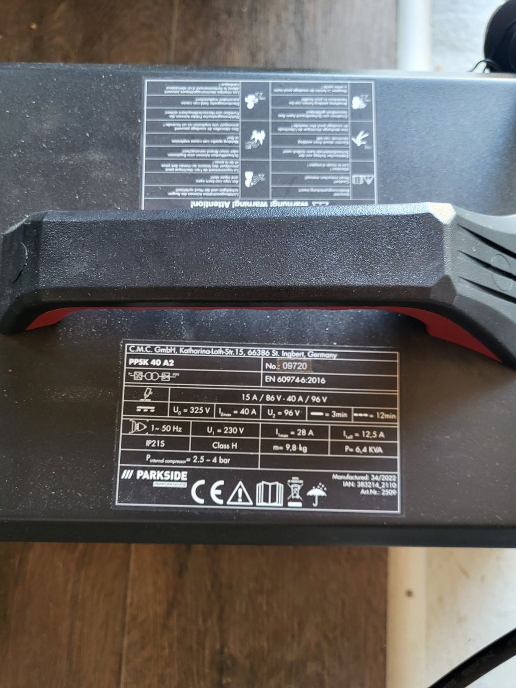 Parkside Tous les outils: PARKSIDE PPSK 40 A2 Plasmaschneider kaum Gebraucht – D'occasion à Fischbach-Göslikon par M.Philipp 2