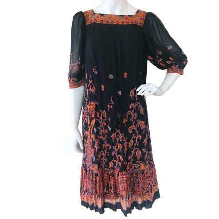 Kleid Gr. XS/S PEDRINI Zürich Swiss made VINTAGE 1970s