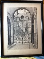 Dessin de Maxime JUAN de l’Entree du musée Carnavalet , Pari