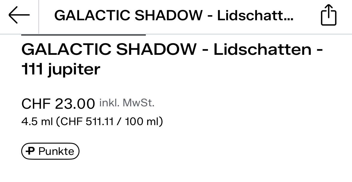 Make-up: Mesauda Galactic Shadow Lidschatten 101 Atmosphere, neu! – Nuovo e nell'imballaggio originale da Zürich venduto da deruja 7