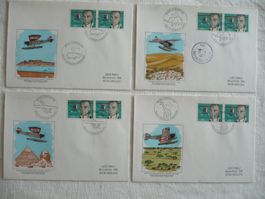 1977 Mittelholzer Afrika-Gedenkflug 4 Bel. SBK 585 je 1 Paar