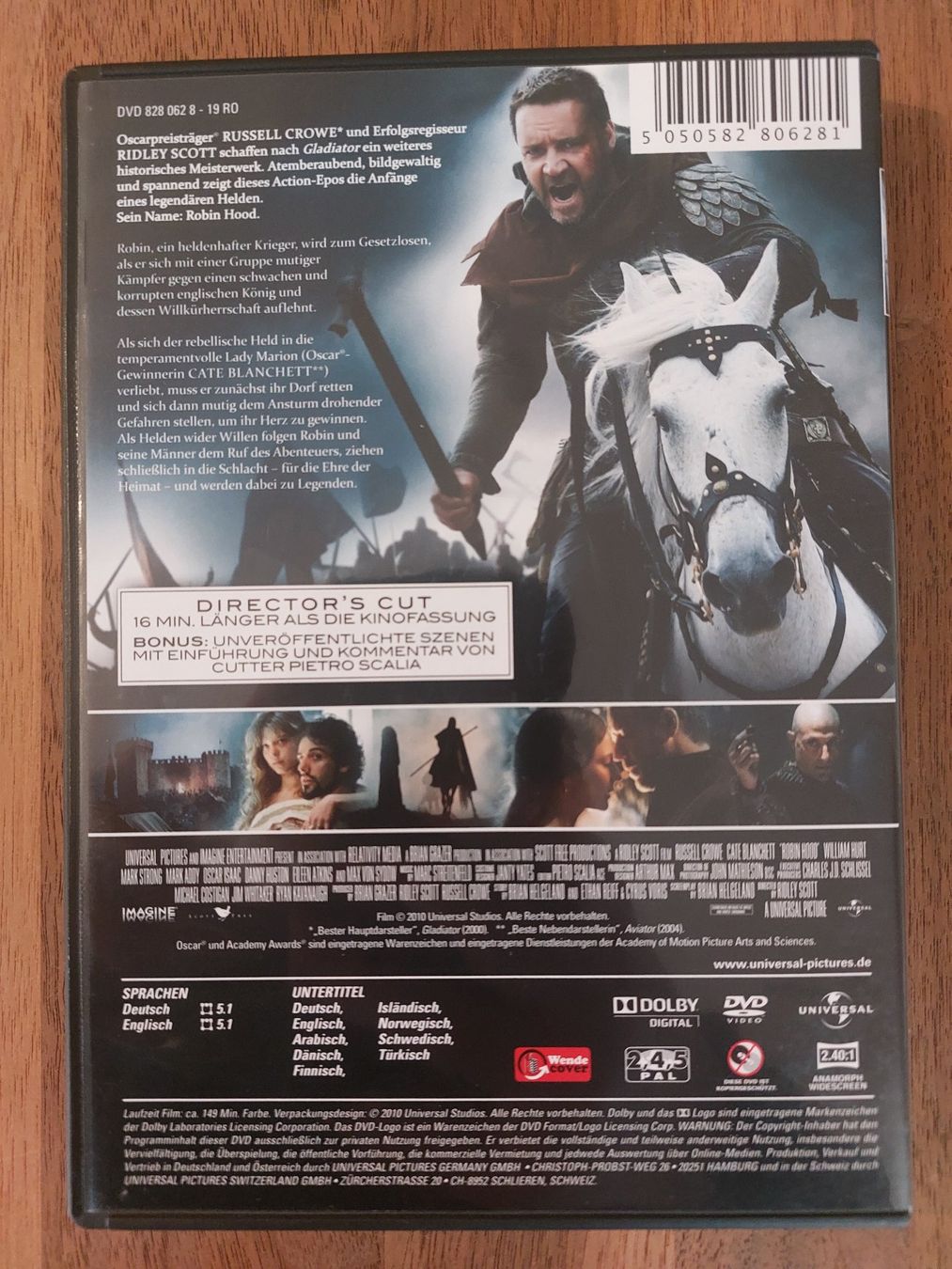 Tutti i DVDs: DVD - Robin Hood Director's Cut – Usato da Rheinfelden venduto da FilmAuktion 1