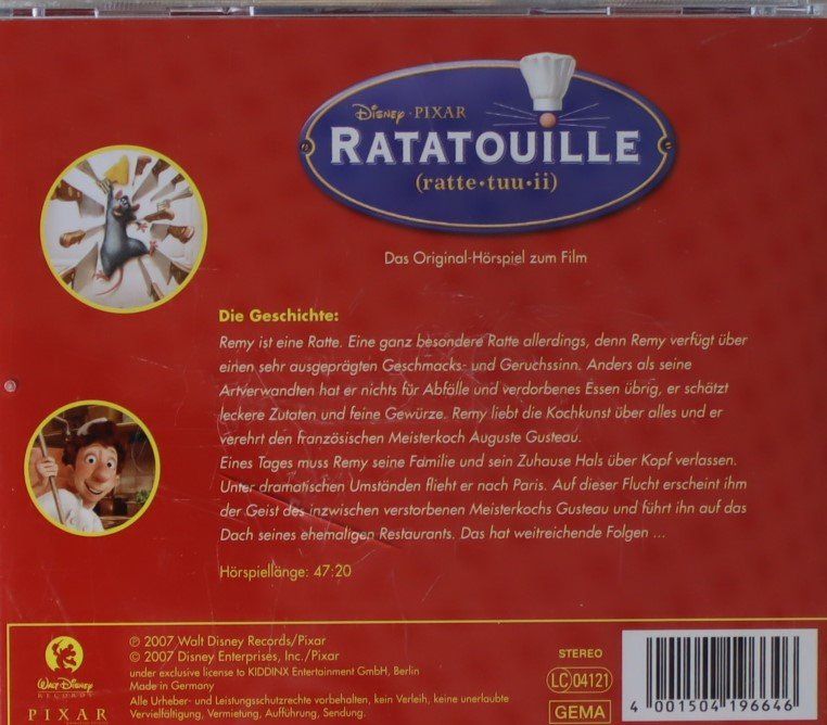 CD: Ratatouille Hörbuch – Usato da Luzern venduto da CONTENTI 2
