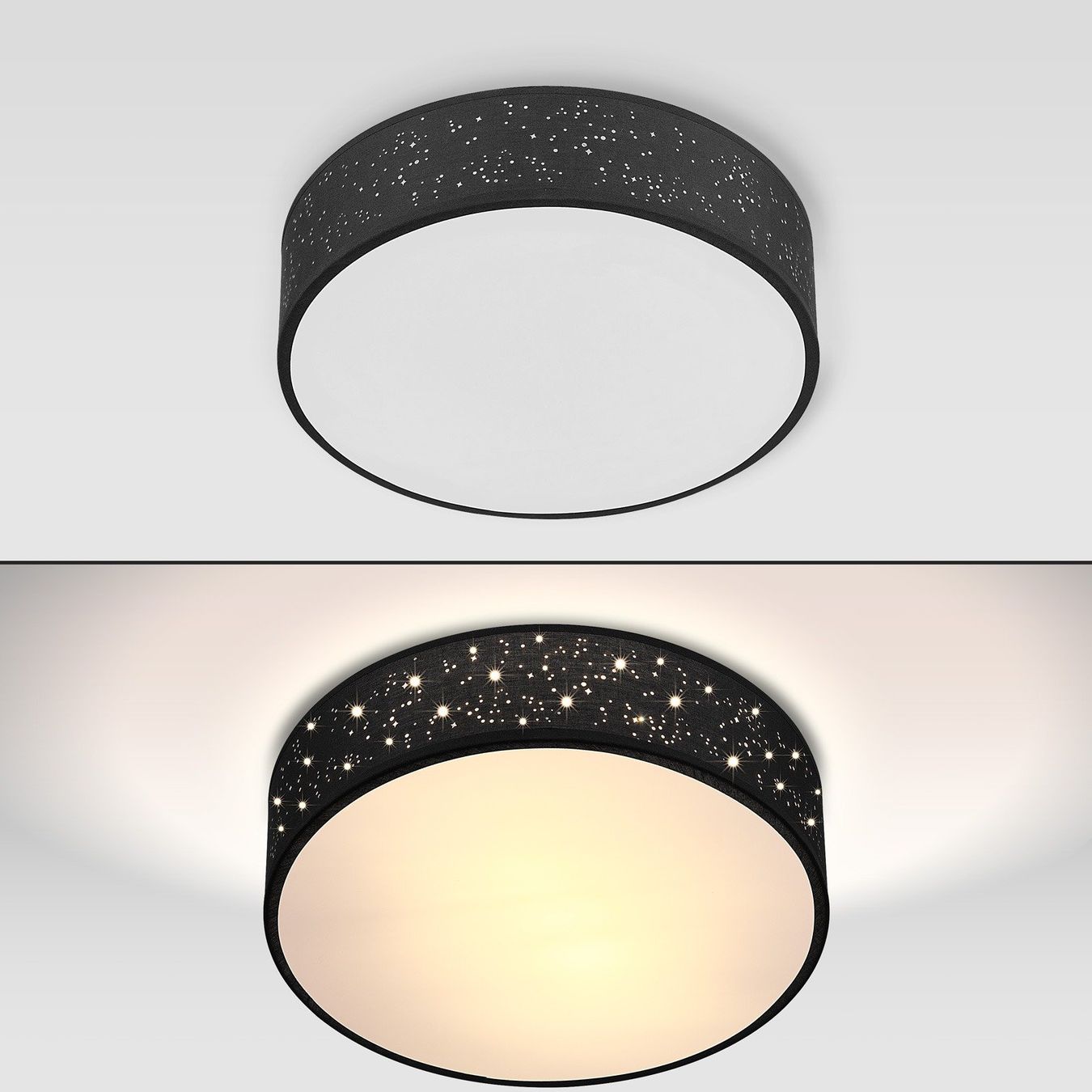 Kronleuchter & Deckenlampen: Deckenlampe Schwarz - Sternenglitzer – Neu und originalverpackt aus Winterthur von aredo 2