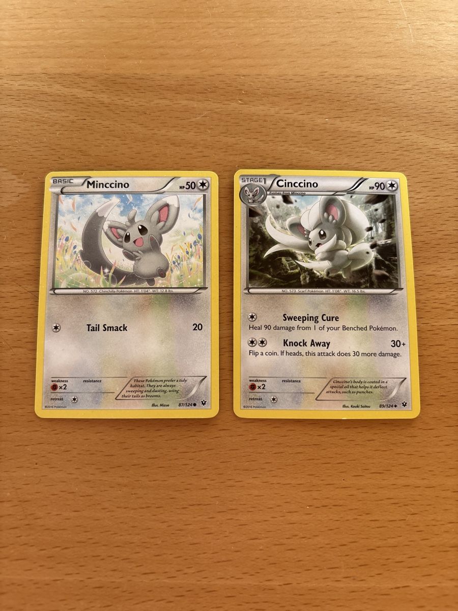 Pokémon Cartes à collectionner: 2 Pokemon Karten: Minccino & Cinccino – D'occasion à Balsthal par Sven.sch