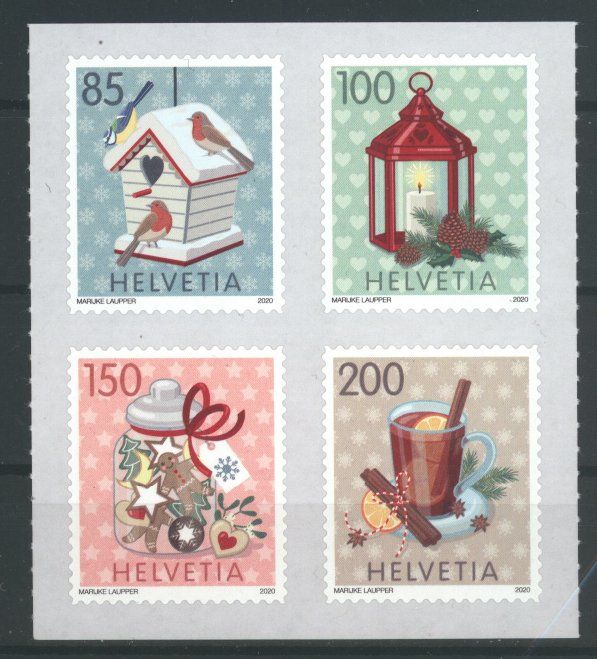 Alle Briefmarken: 2020, Sondermarken Weihnachten ** – Gebraucht aus Willisau von Vollstempel
