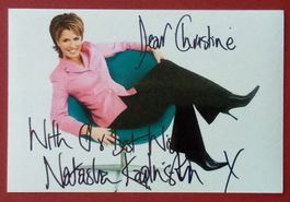 Natasha Kaplinsky TV presenter England Autogramm Foto 10x15c