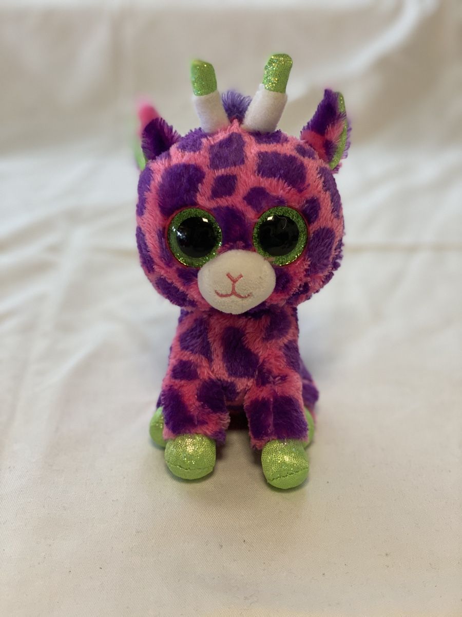 Ty Giocattoli: Beanie Boos, Gilbert die Giraffe, Glitzer, ca. 15 cm – Usato da Brütten venduto da Acutis2006