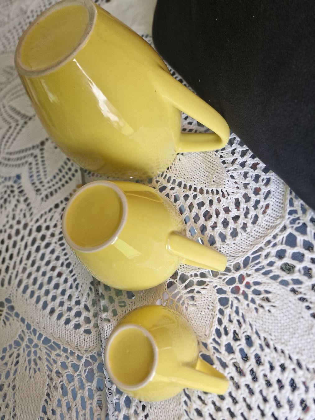 Rössler Caraffe: 3x pot Rössler jaune vintage – Usato da versoix venduto da 928 5