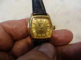 MIREXAL DAMEN GOLDET UHR.AUTOMATIC.25JEW.DAT.LÄÜFT--24X28MM