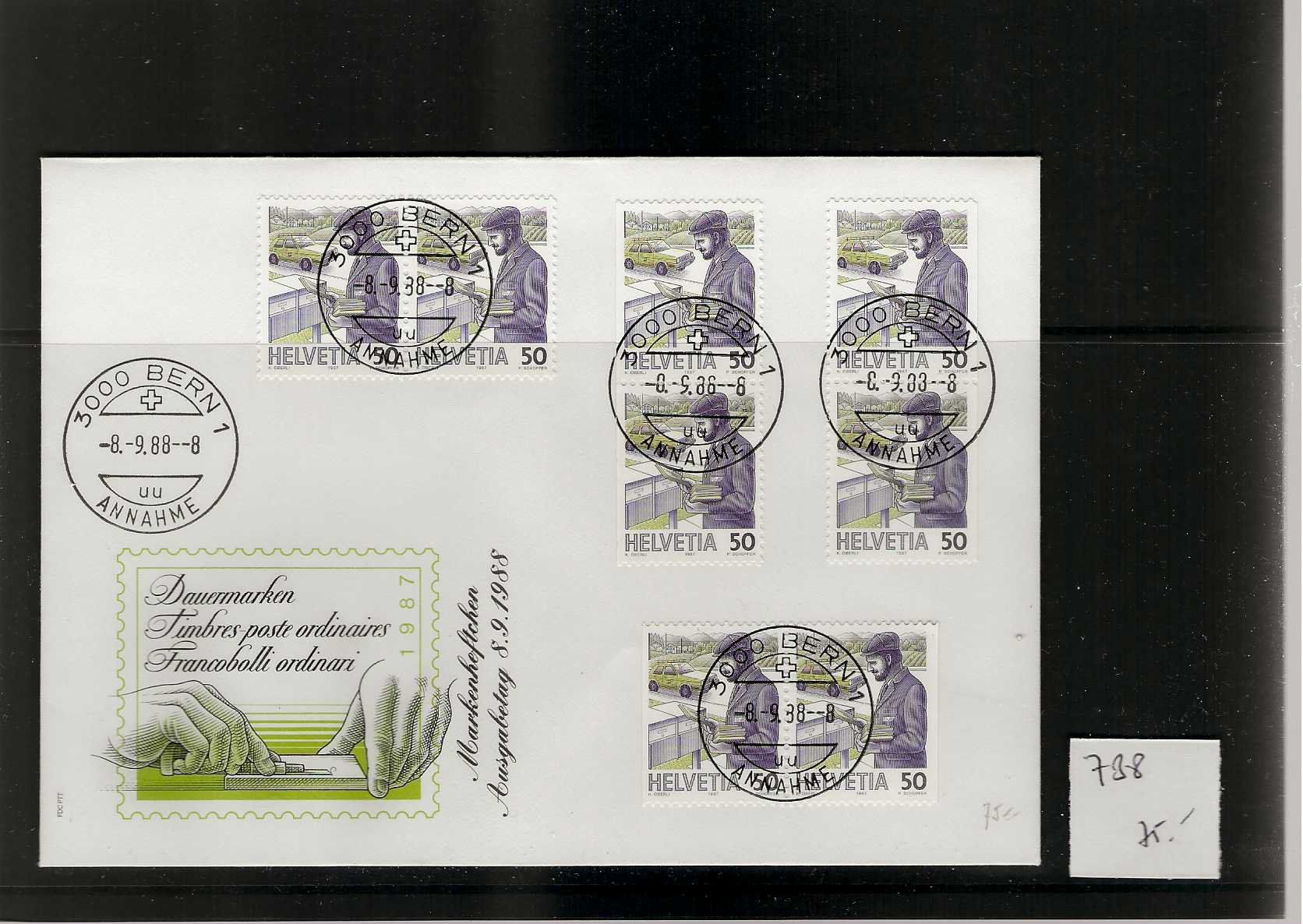 Buste & buste per spedizione: enveloppe FDC 738 H1 H2 H3 – Usato da Sorvilier venduto da carose01