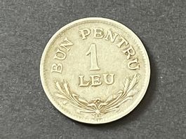 Rumänien Münze 1 Leu 1924