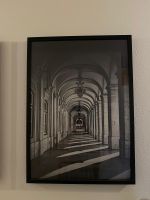 Schönes Wandbild, Schwarz-Weiss Fotografie inklusive Rahmen.