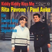 Pavone Rita & Anka Paul - Kiddy kiddy kiss me (7")