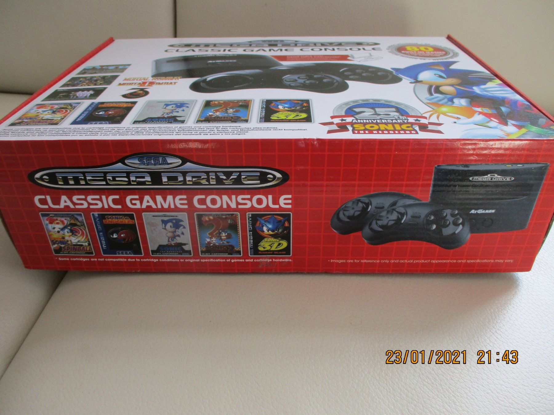 Sega Console: Sega Mega Drive Classic Game Console  25th Anniversary Sonic – Nuovo (secondo la descrizione) da Liestal venduto da Disc-Point 2