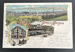 Gruss aus Horgen Litho 