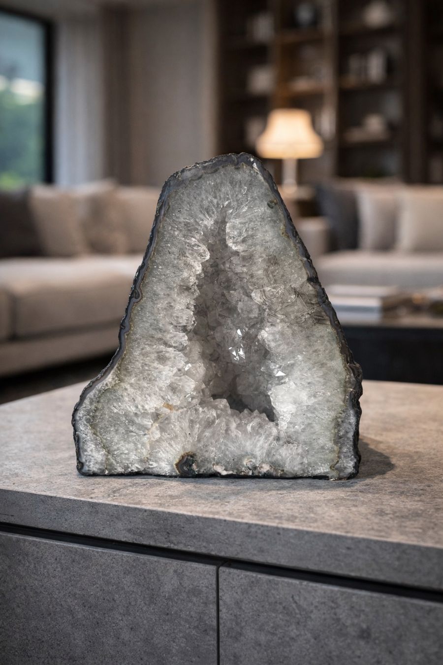 Tutte le decorazioni: Wunderschöne Kristall Geode 29x25cm – Nuovo e nell'imballaggio originale da Zürich venduto da unique2010