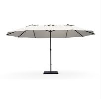 Doppel Sonnenschirm SOLI 460 x 270 cm weiss