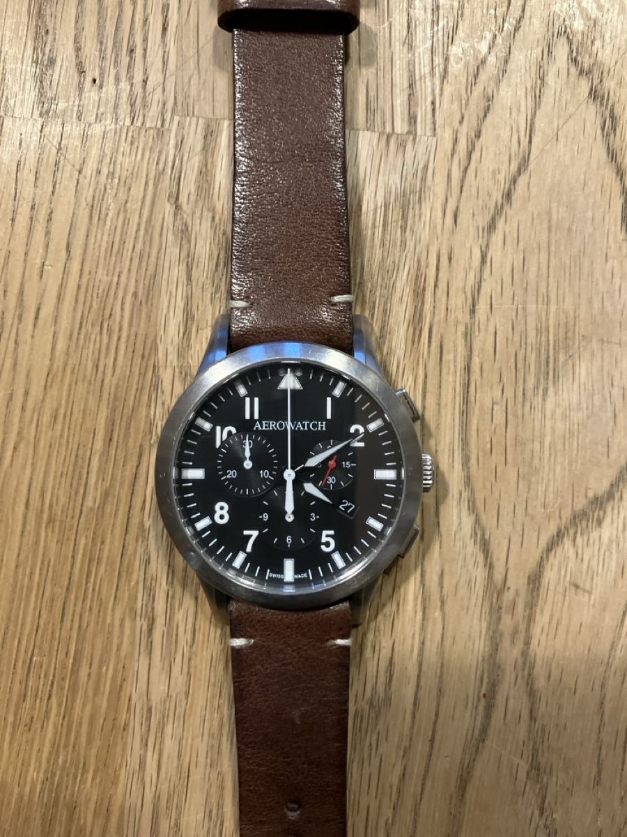 Aerowatch Orologi: Aerowatch Chronograph Les Grandes Classiques Aviator – Usato da Aesch BL venduto da Vondenbienen 7