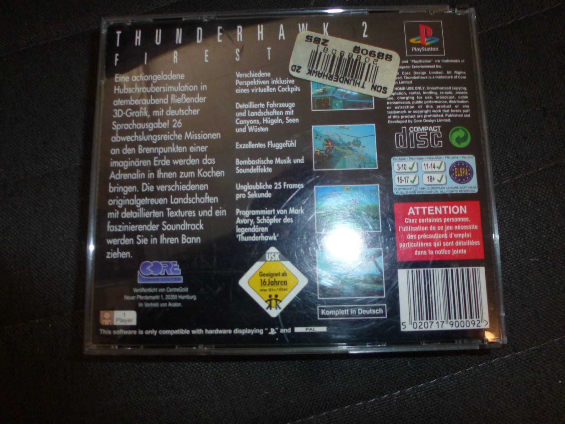 Spiele: Thunderhawk Firestorm PS1 – Gebraucht aus Olten von Disc-Ausverkauf 3