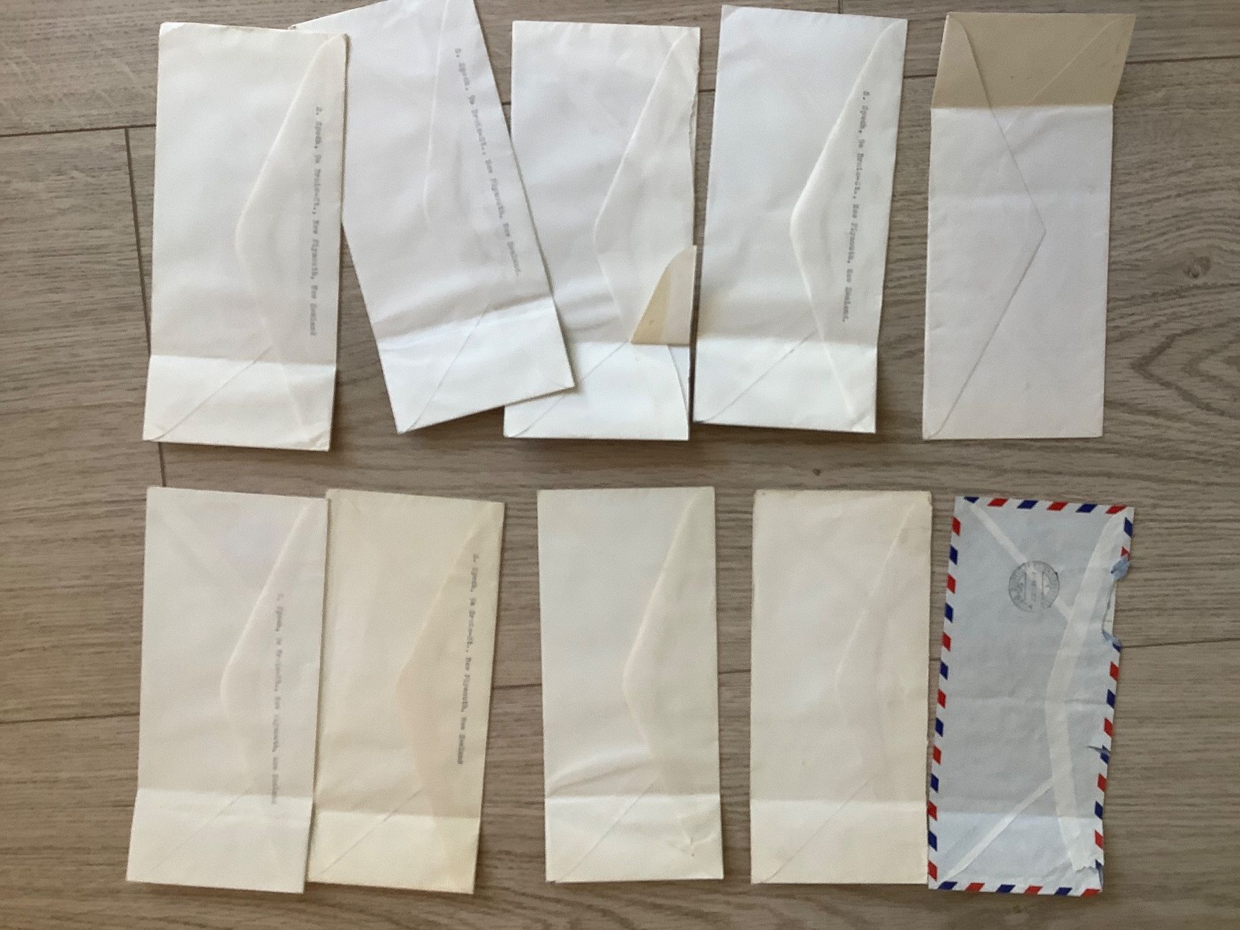 Alle Briefmarken: 44 Luftpostbriefe weltweit ab 1949 – Gebraucht aus St. Gallen von herbrig2 4
