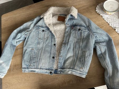 Jeansjacke Levi's Trucker Sherpa Futter Frauen XL