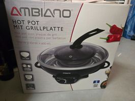 Ambiano Hot Pot mit Grillplatte 1950 W – 2-in-1 – neuwertig