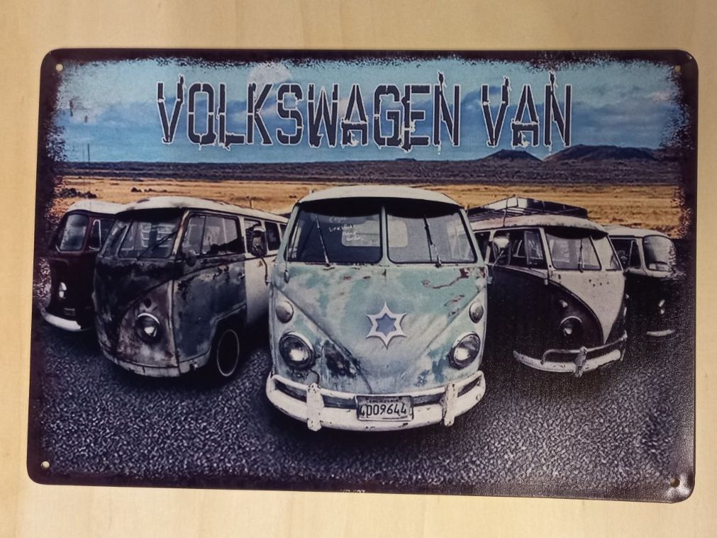 Volkswagen Insegne: VW Bulli Van Blechschild – Nuovo (secondo la descrizione) da Alberswil venduto da mech350