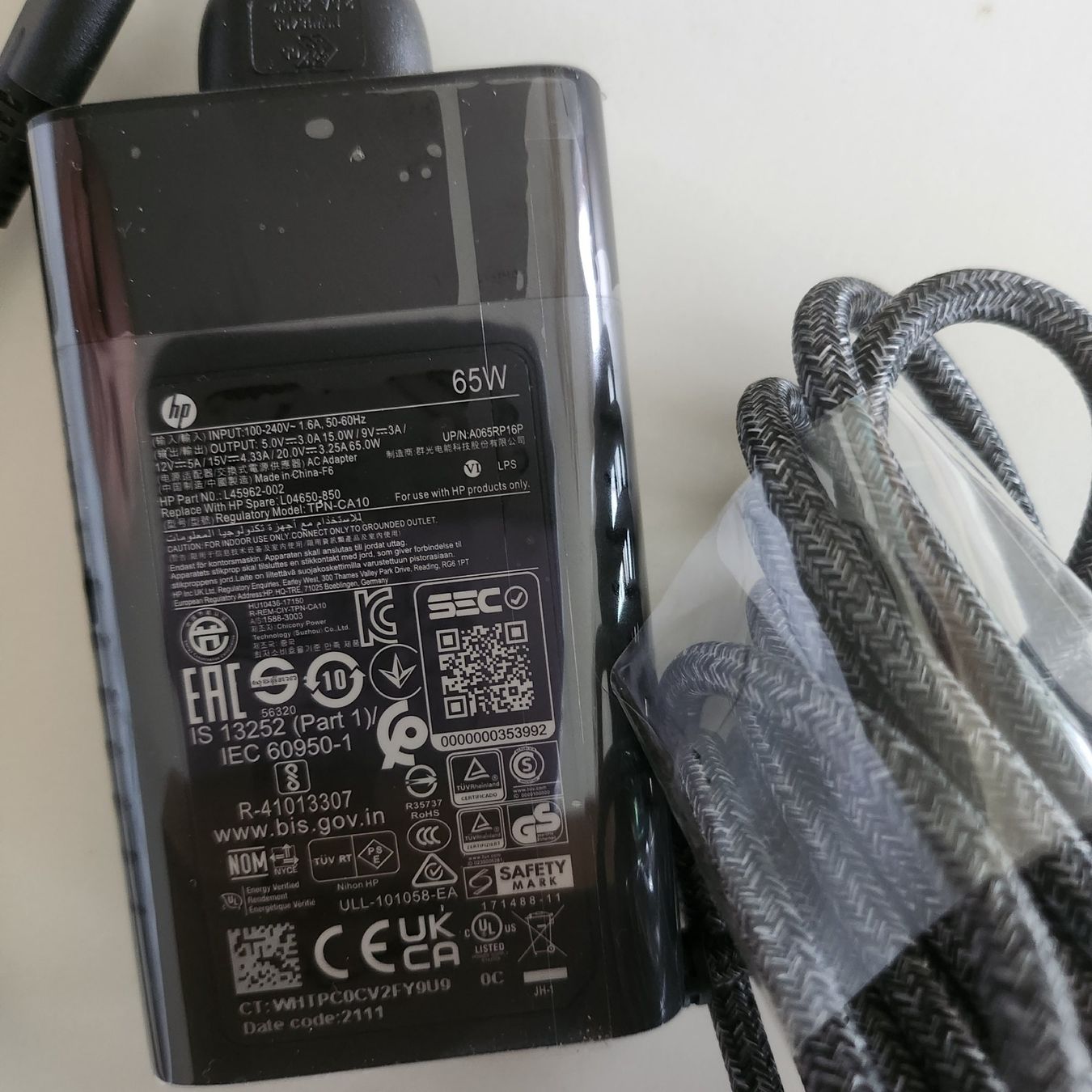 Hewlett Packard Ladegerät: HP Notebook Laptop Original Netzteil 65W – Neu (gemäss Beschreibung) aus Unterägeri von ani_pn8n 4