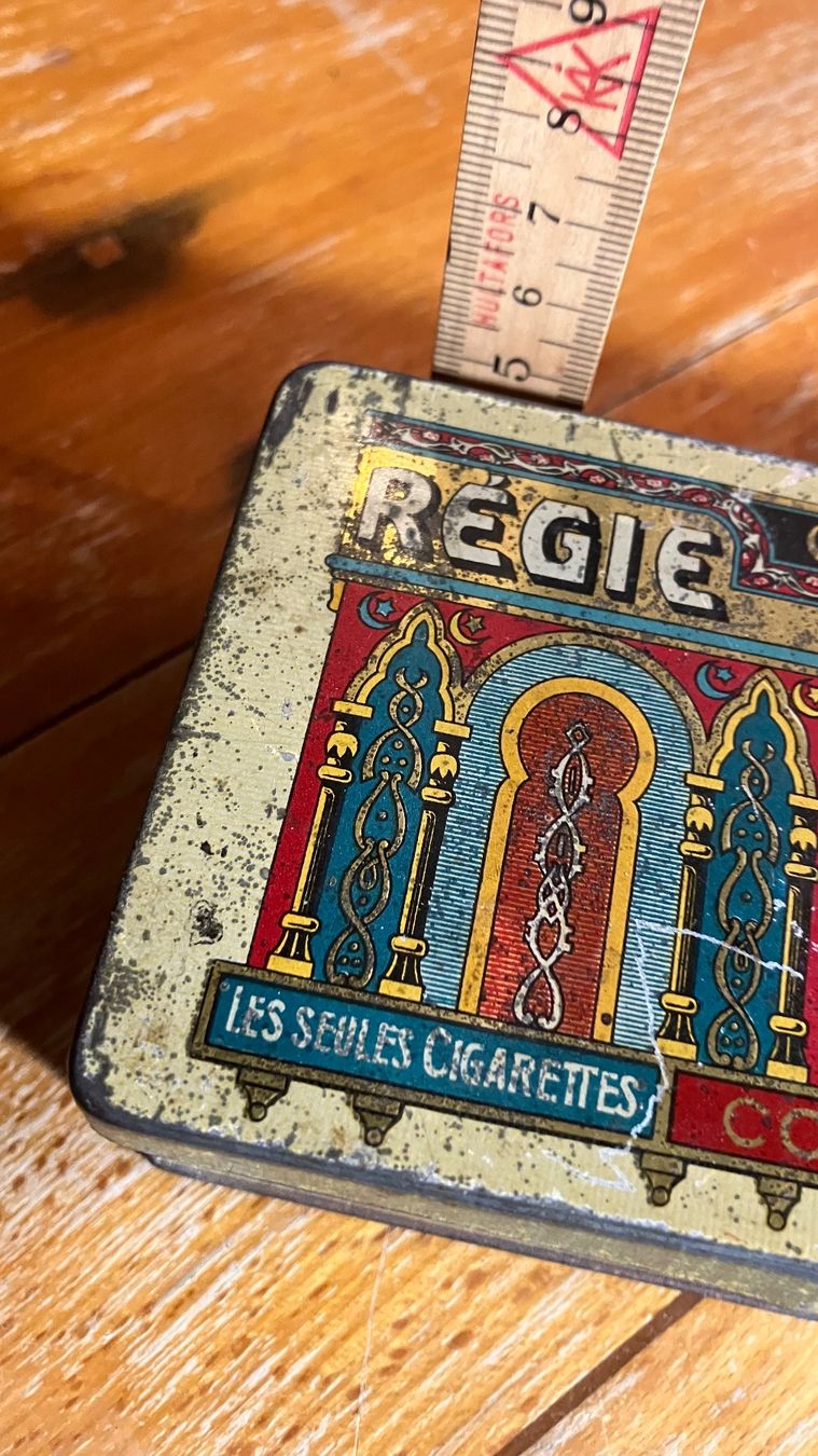 Barattoli: Boite ancienne Cigarette Tabac REGIE Blechdose Tabak – Usato da St-Cierges venduto da LeRegain 9