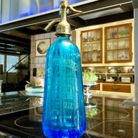 ANTIKE SIPHONFLASCHE FRANKREICH ANFANG 20 JH, H-32 CM