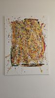 Tableau abstrait unique, fait main, idéal pour décorer!