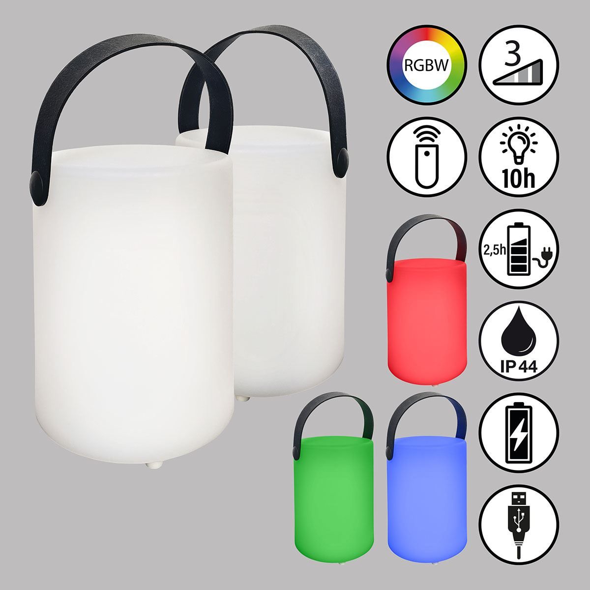 Lampade: LED Aussen Tischleuchte, 15 cm Höhe – Nuovo (secondo la descrizione) da Kreuzlingen venduto da Smart-Light