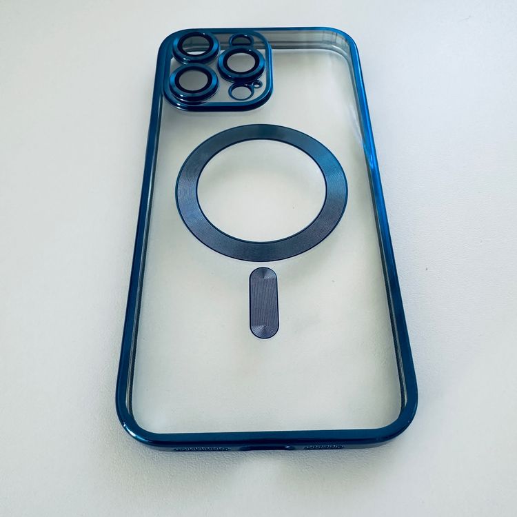 Hülle in Blau für iPhone 15 Pro Max Kameraschutz + MagSafe Acheter sur Ricardo
