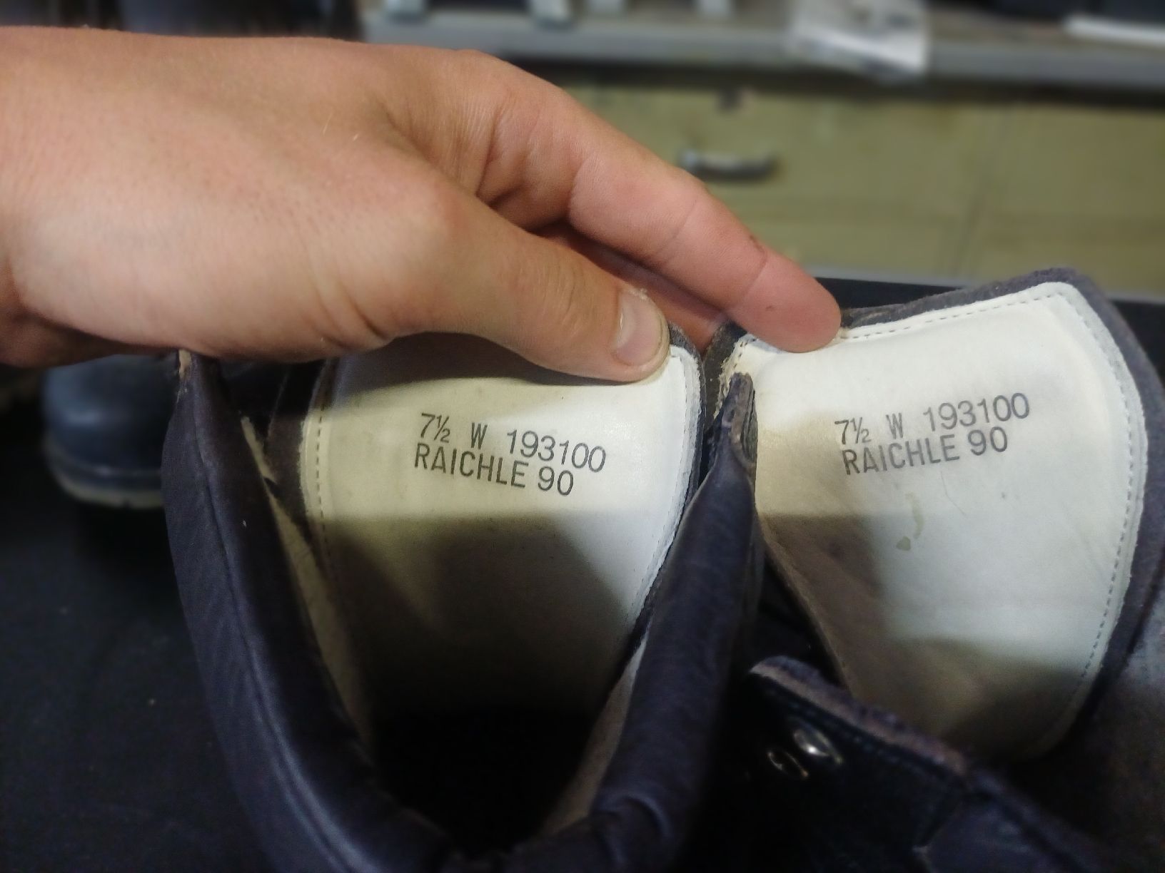 Raichle Scarpe da uomo: Raichle Schalenschuhe Militär – Difettoso da Wangenried venduto da Recycler94 8