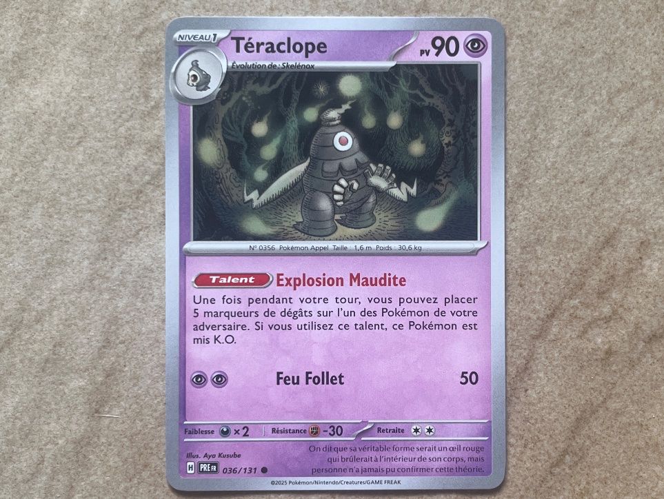 Pokémon Carte collezionabili: Carte Pokemon Téraclope - Evolutions prismatiques - PREFR – Usato da Vernayaz venduto da Darkfrost