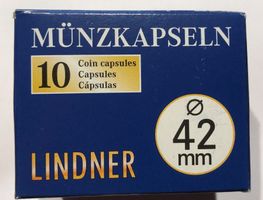 Lindner 10er Pack Münzkapseln 42 mm - 2 Oz Lunar II (Gold)