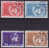Dienstmarken OMM Satz SBK-Nr. 10-13 Ersttagsstempel