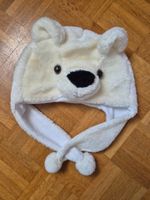 Kinder Mütze Eisbär Design weiss