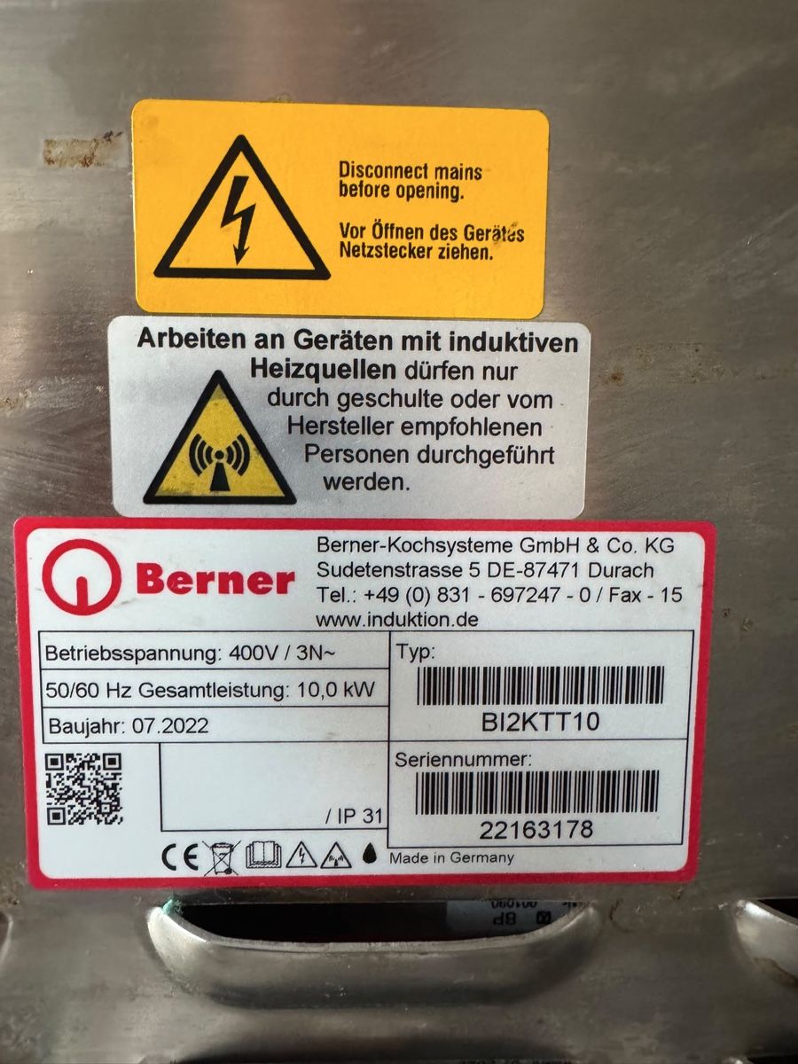Herde: Berner Kochsysteme Induktionskochfeld mit 2 Kochzonen – Gebraucht aus Rüegsauschachen von flo.93 3