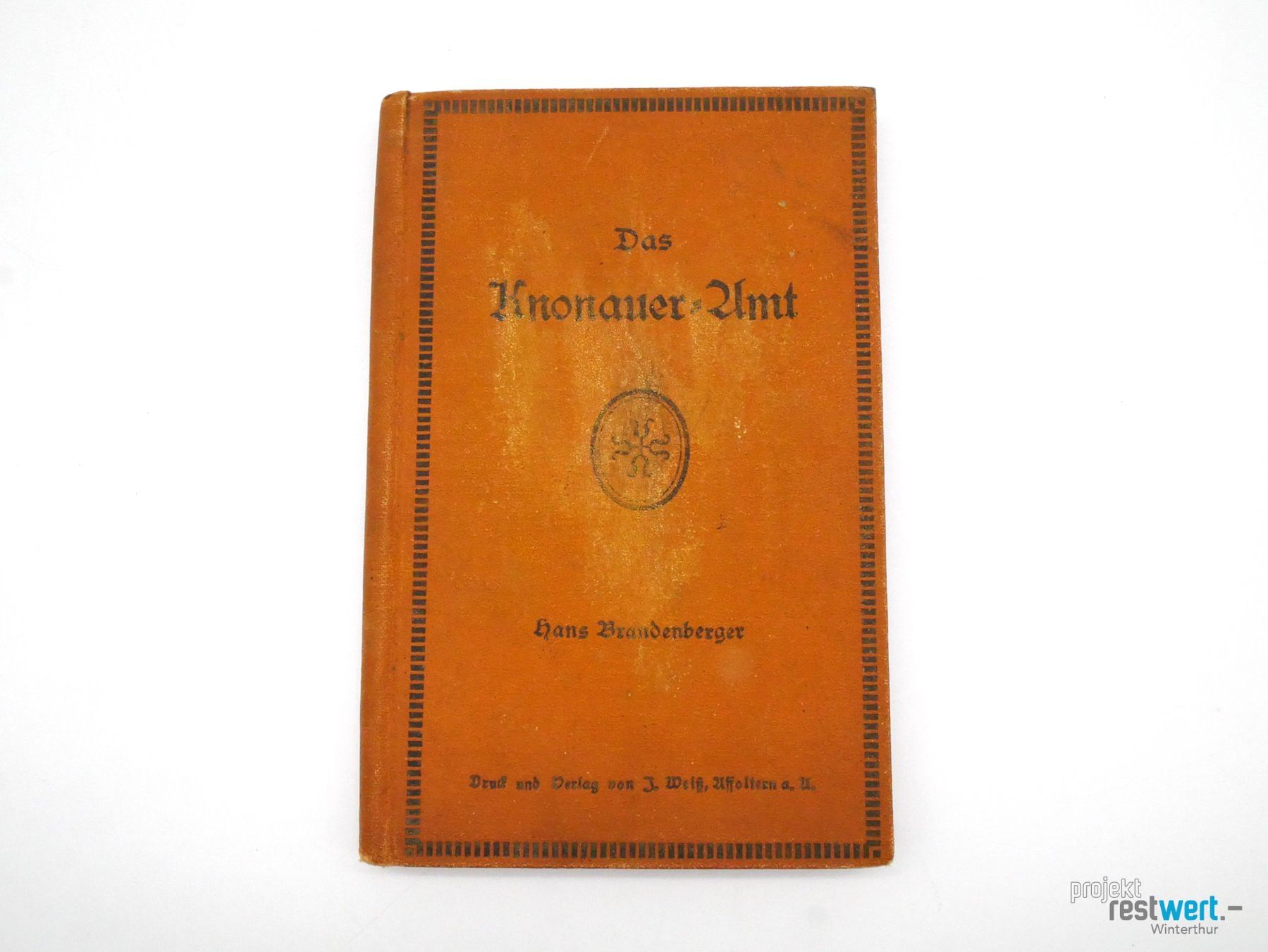 Libri: DAS KNONAUER AMT – Usato da Winterthur venduto da Restwert_Winterthur