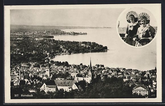 Ansichtskarten: AK Rorschach, Ortsansicht, 1936 – Gebraucht aus Berlin von bartko-reher