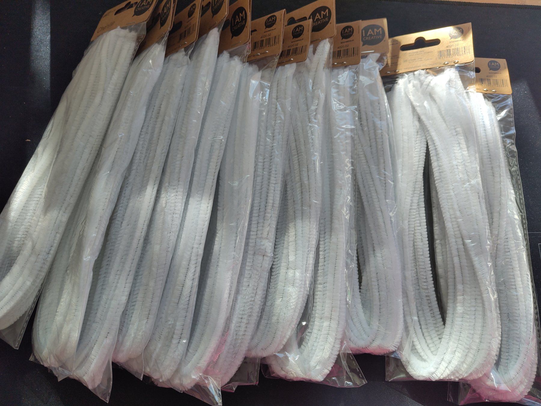 Kit bricolage: 12Pack a 10 Stk Pfeiffenputzer weiss 50cm Neu – Nuovo e nell'imballaggio originale da Leuggern venduto da Pummi19