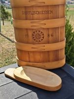 Holzfass RyffliSchiessen 1984 mit Deckel guter Zustand